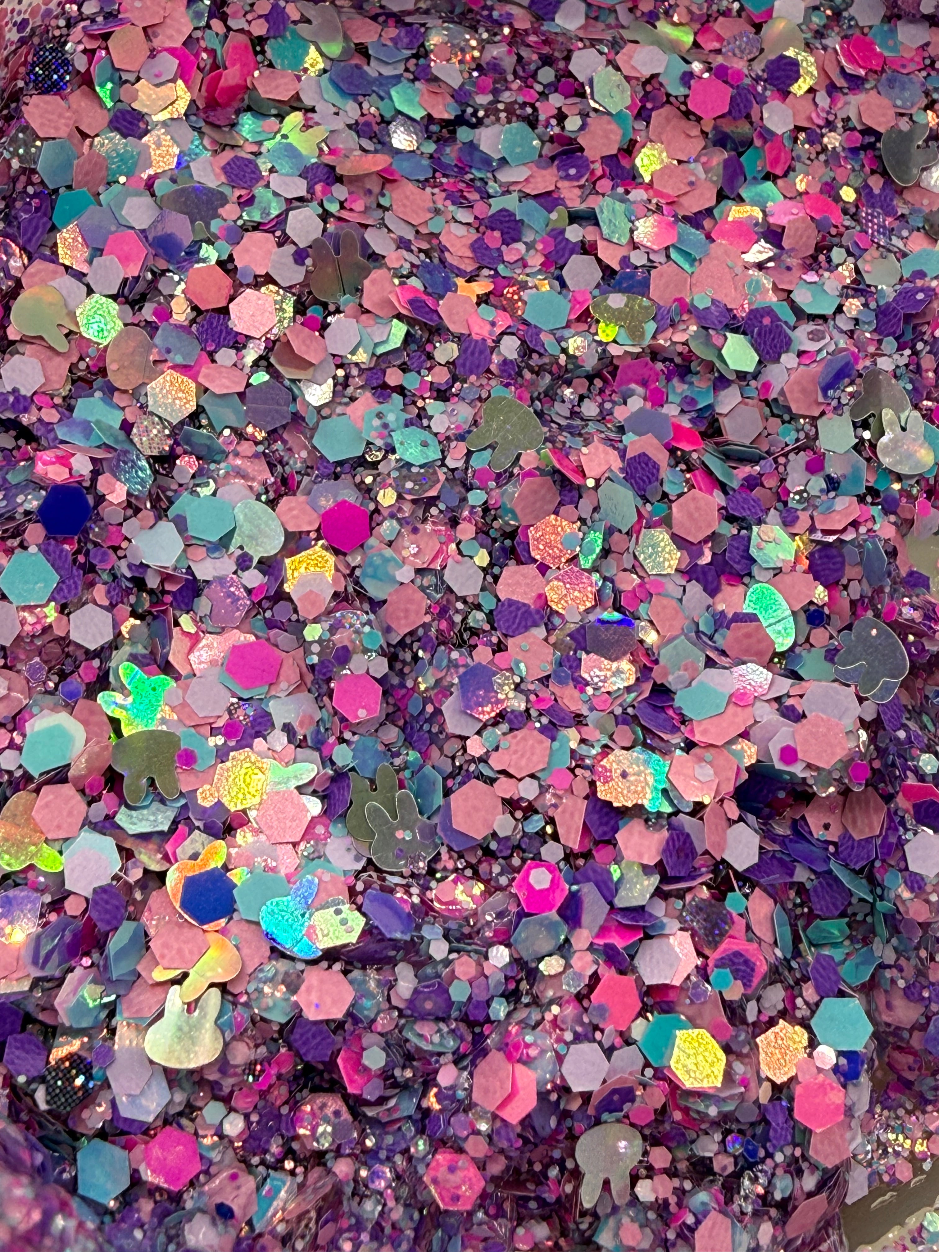 Labubu Food Hair Glitter