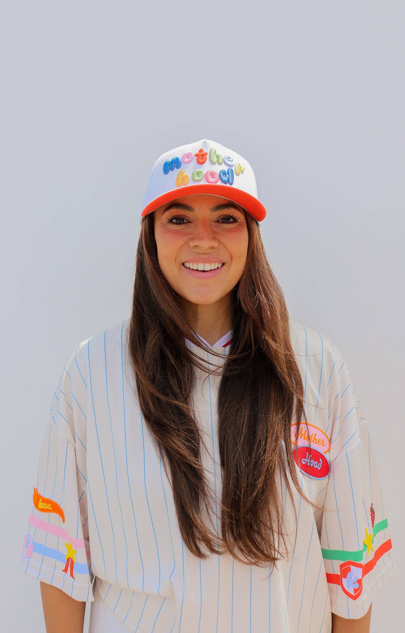 MOTHERHOOD TRUCKER HATS  RED & COLORFUL