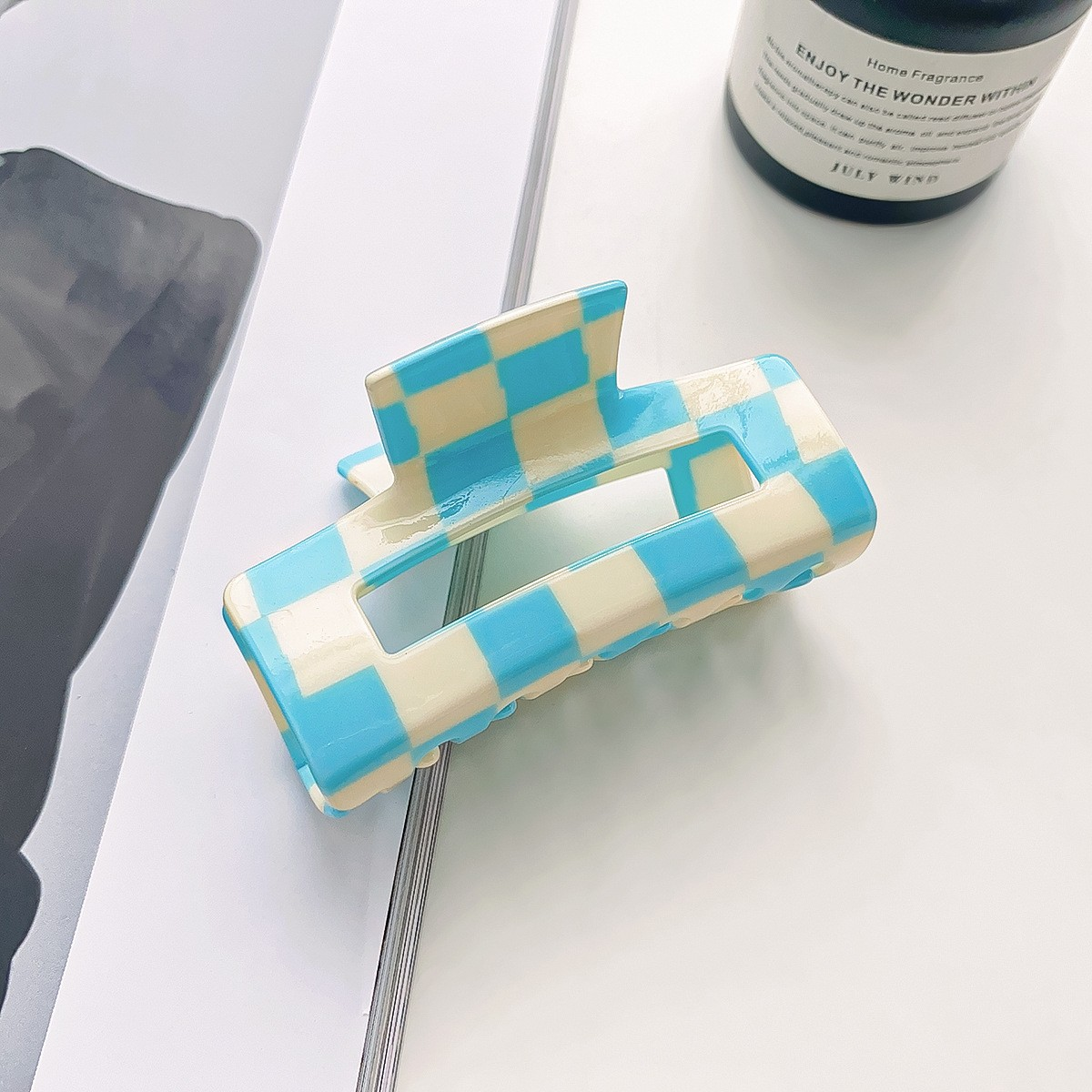 Checkerboard Claw Clip