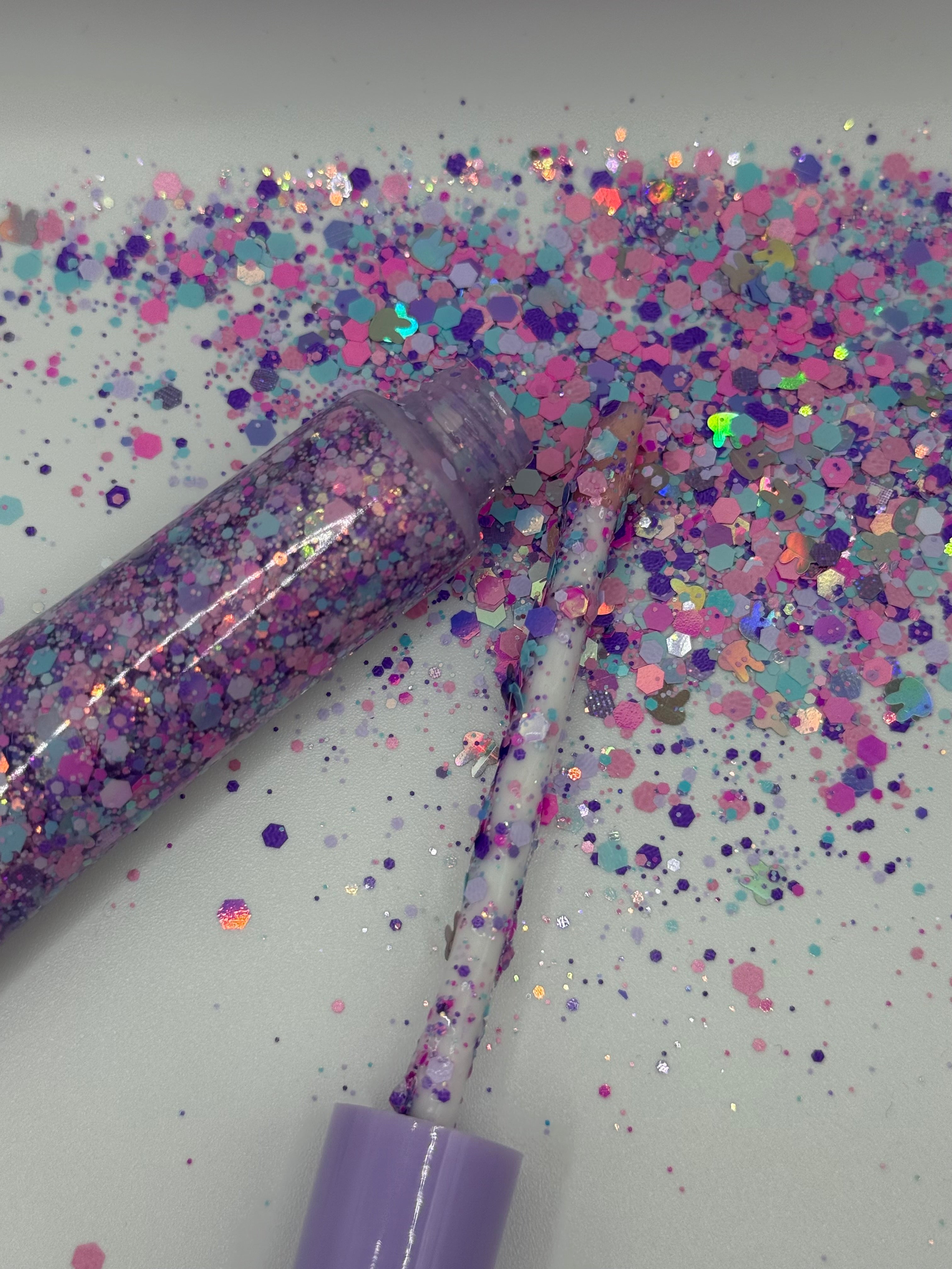 Labubu Food Hair Glitter