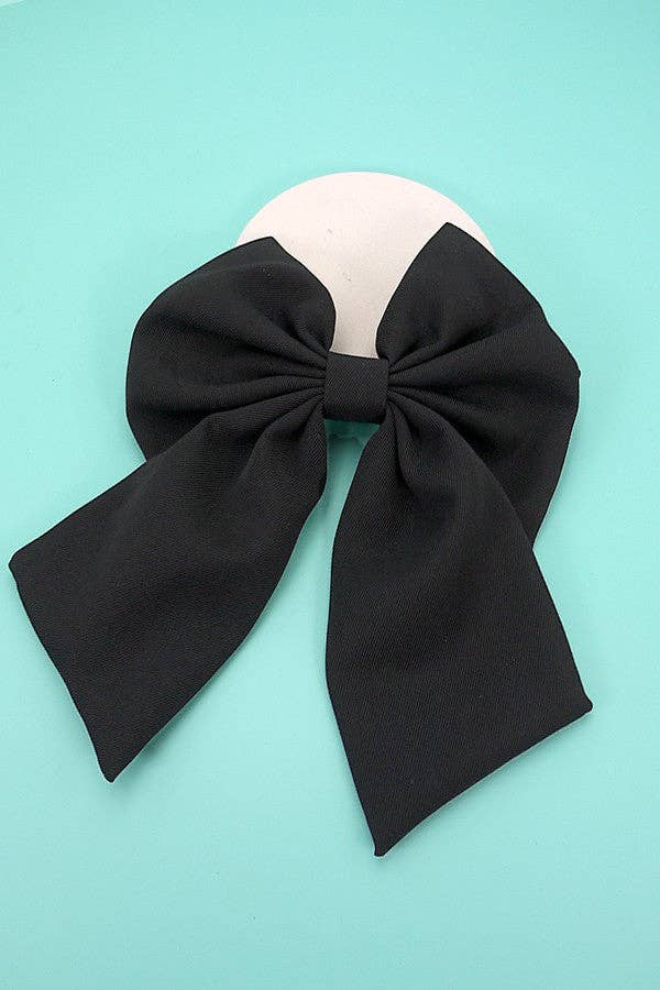 BLACK HAIR BOW