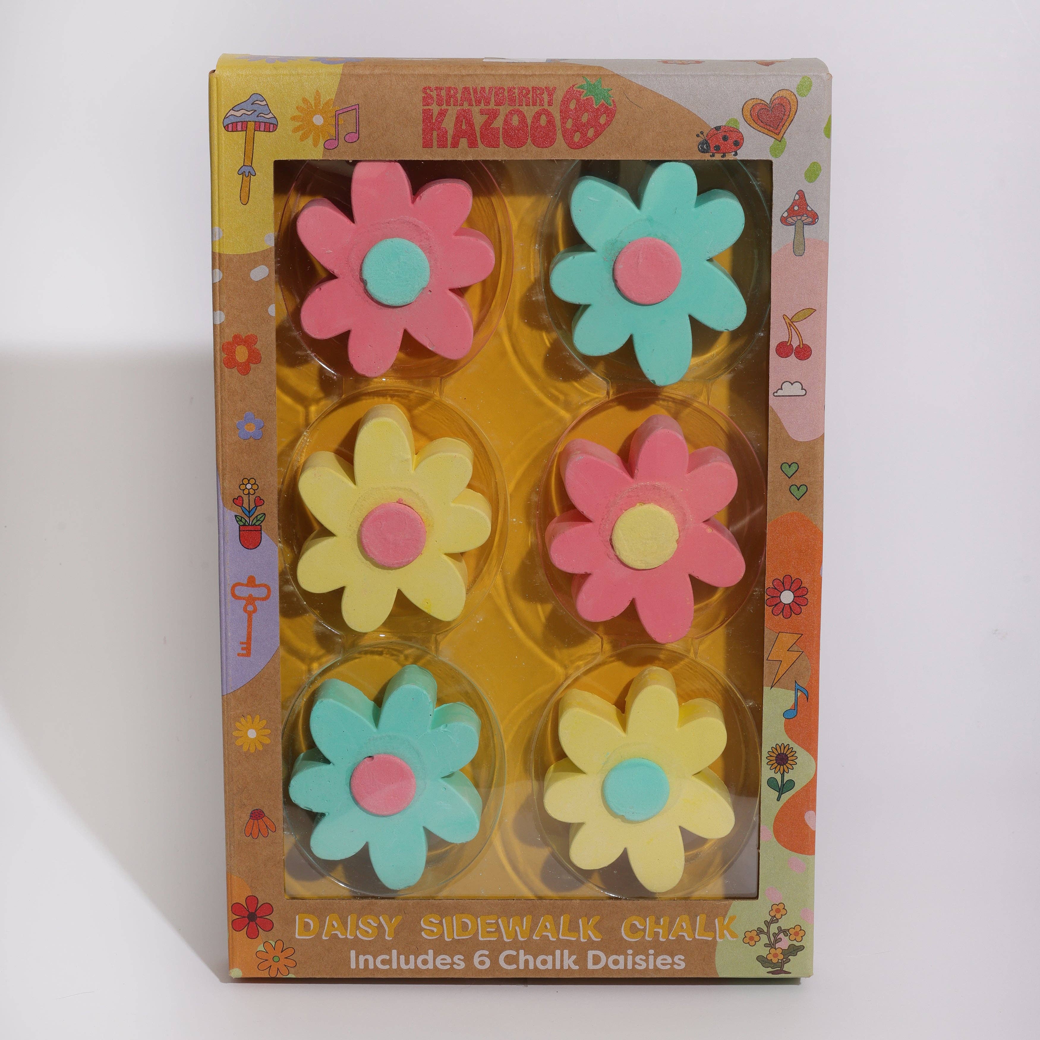 Flower Power Sidewalk Chalk 6 pieces
