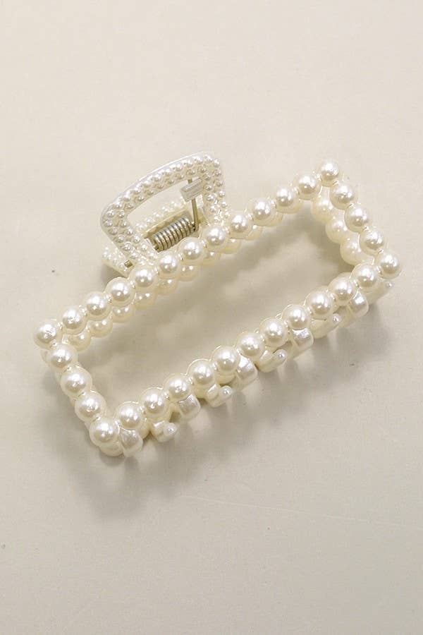 PEARL CLAW CLIPS | RECTANGLE