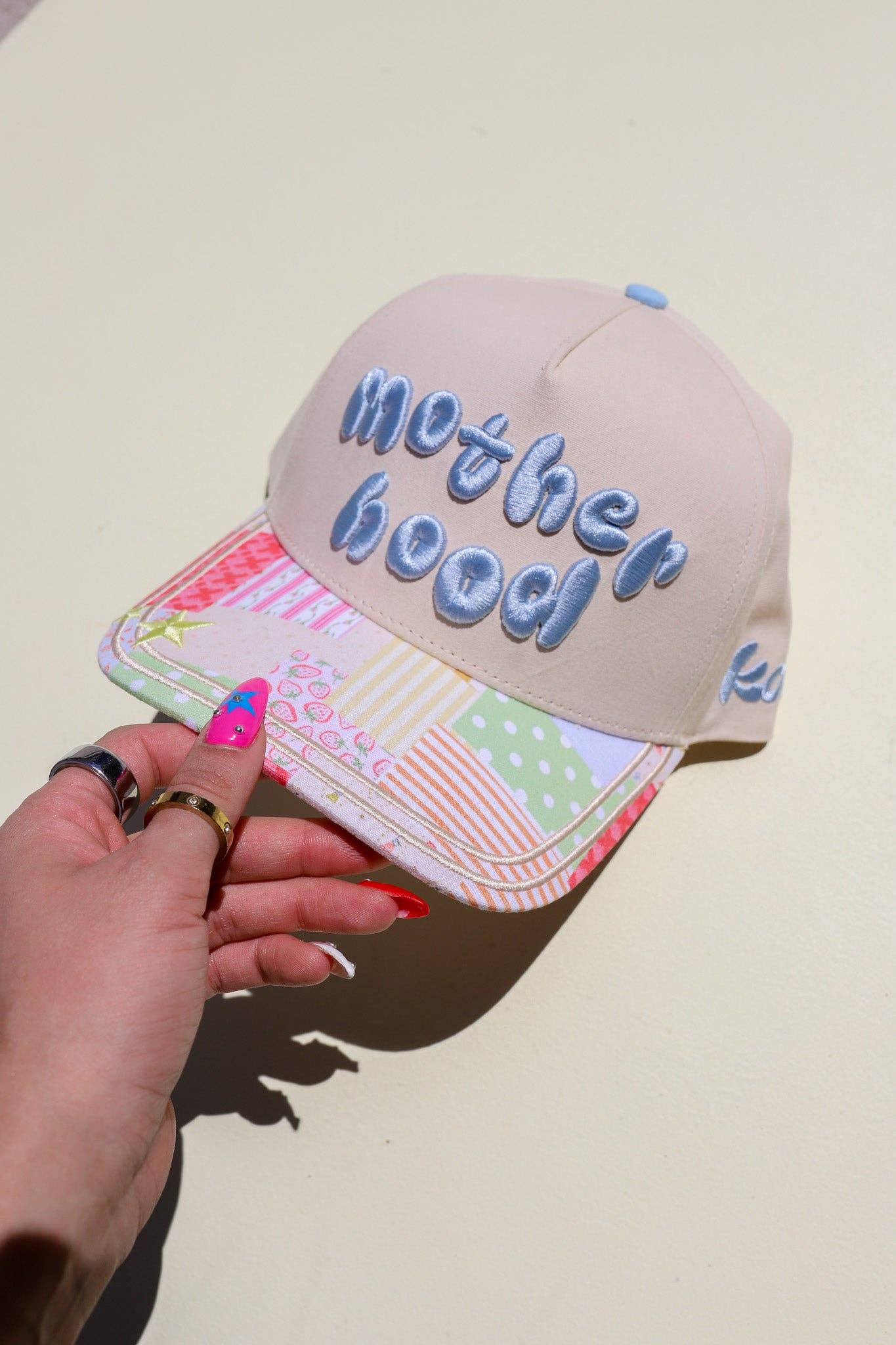 MOTHERHOOD TRUCKER HATS  RED & COLORFUL
