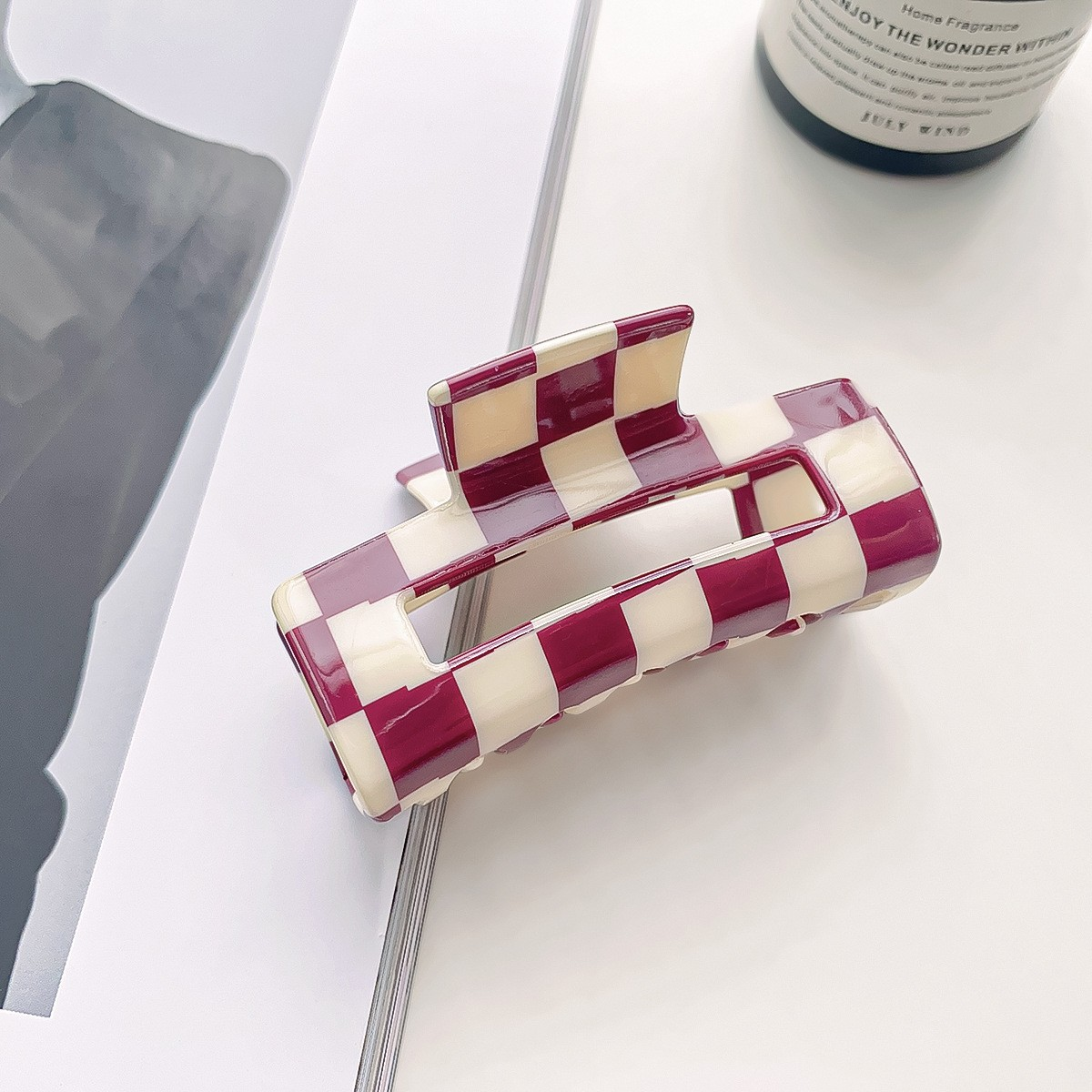Checkerboard Claw Clip