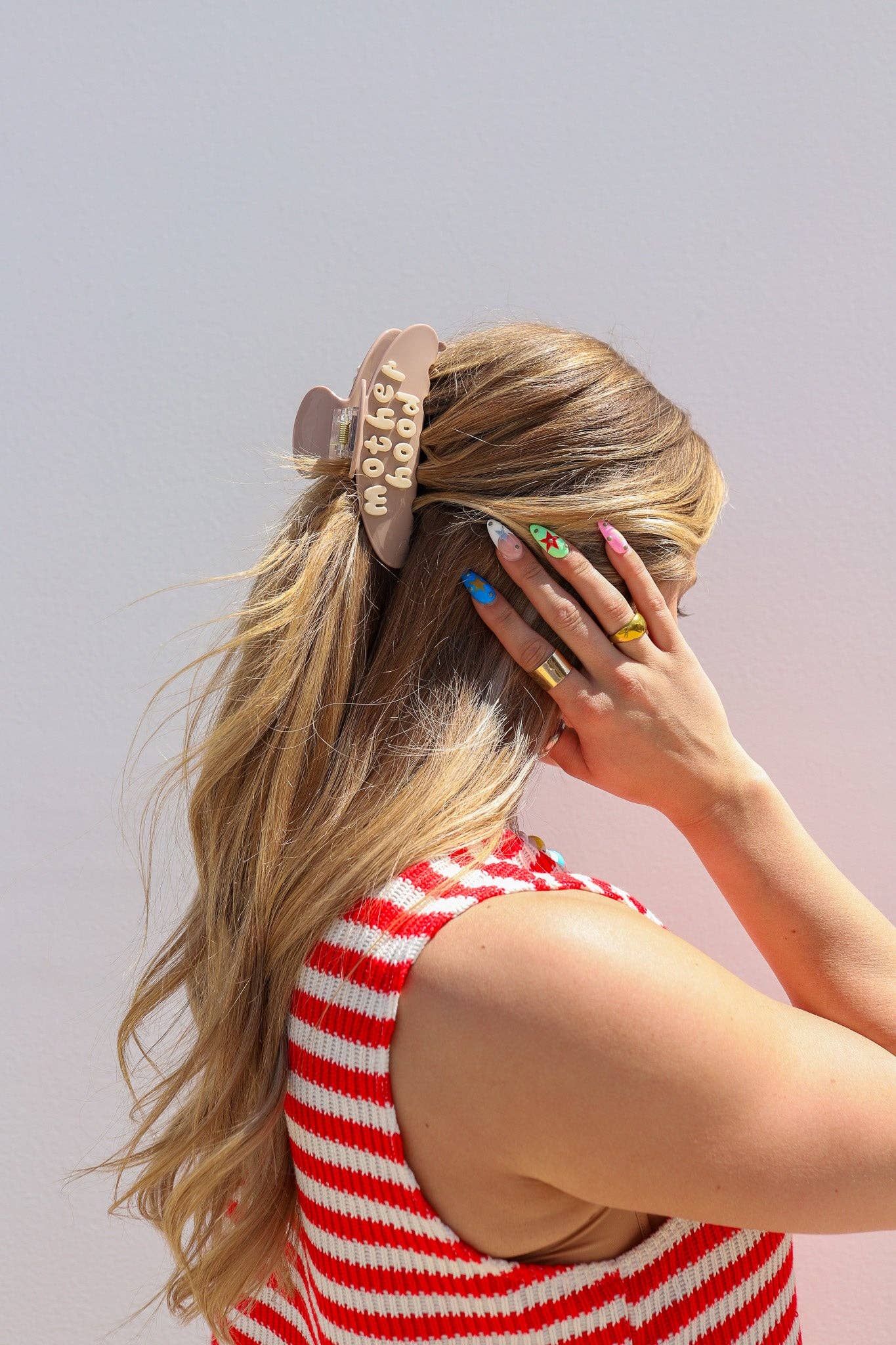 MOTHERHOOD CLAW: MOTHER Brown &amp; Cream