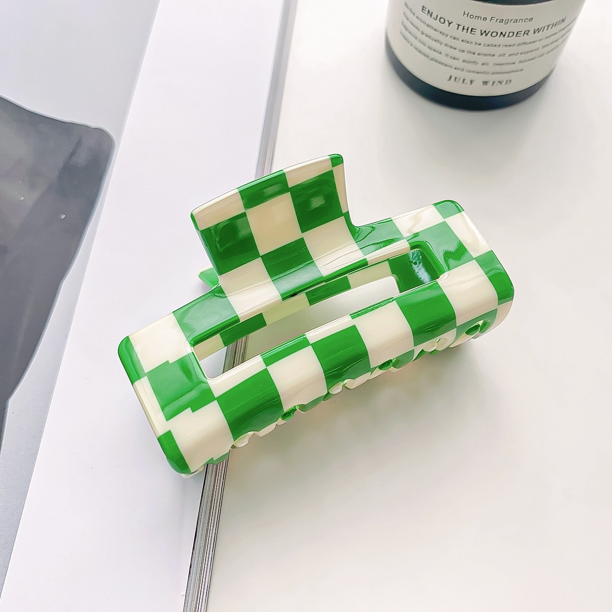 Checkerboard Claw Clip