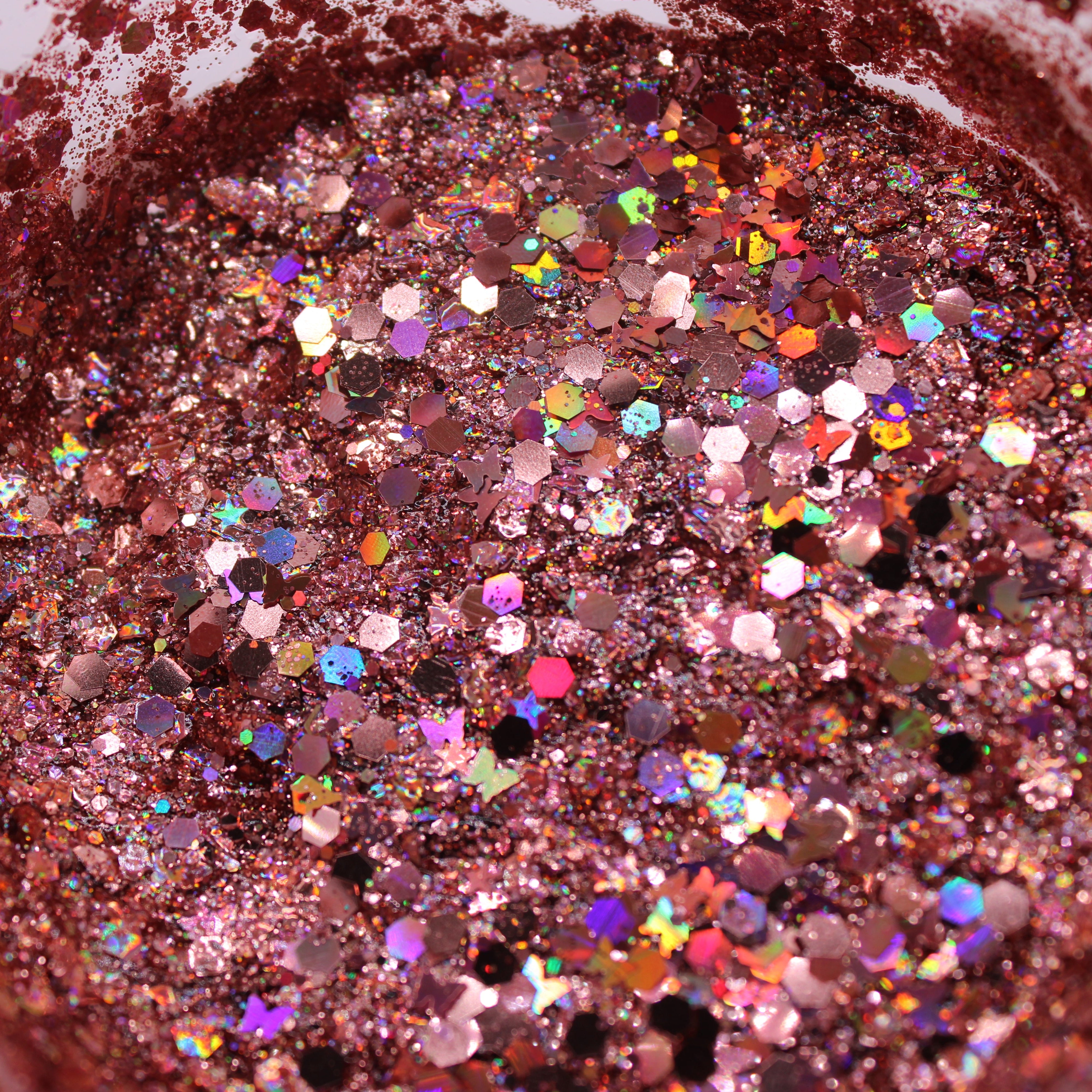 Rose Gold Hair Glitter