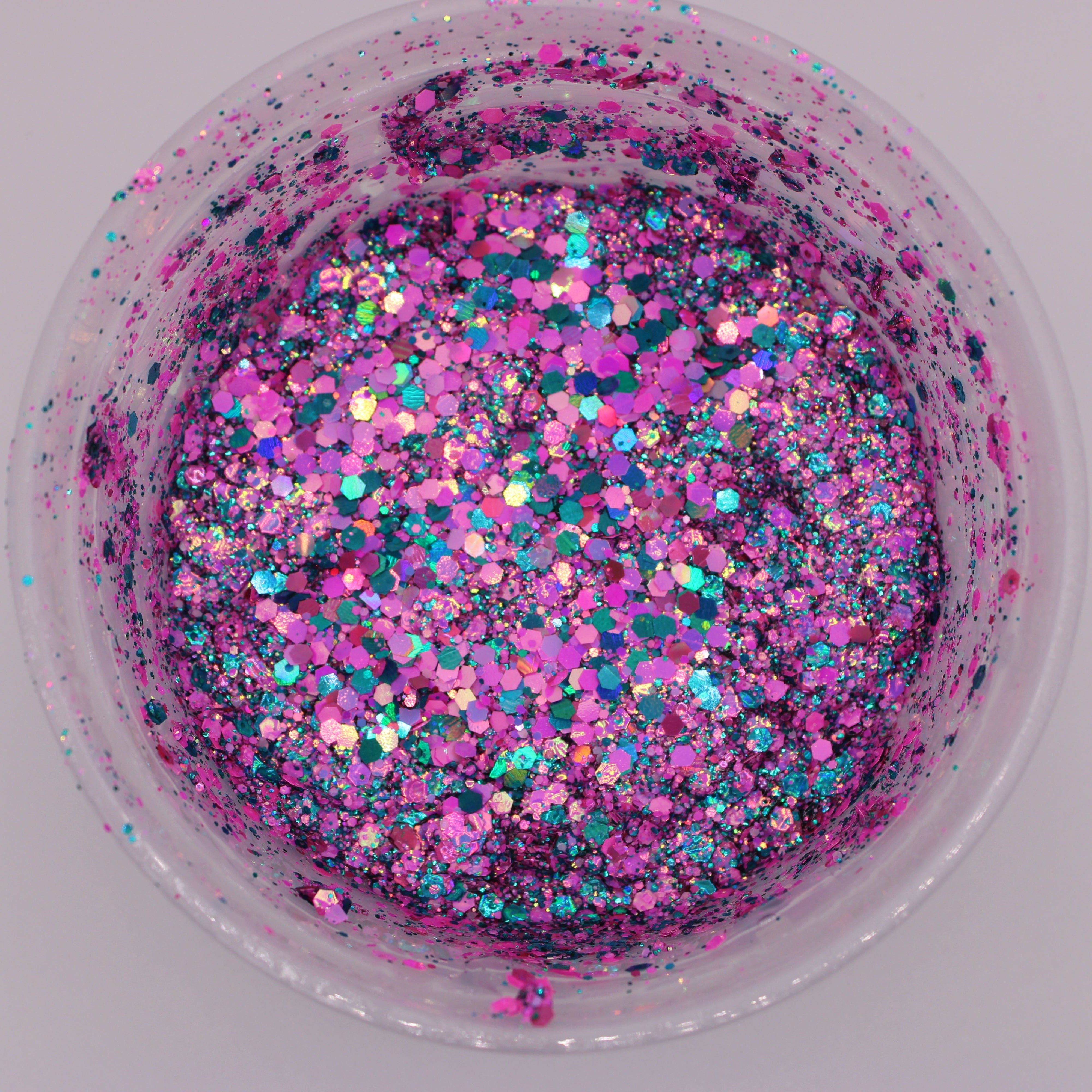 Teal Pink Hair &amp; Body Glitter