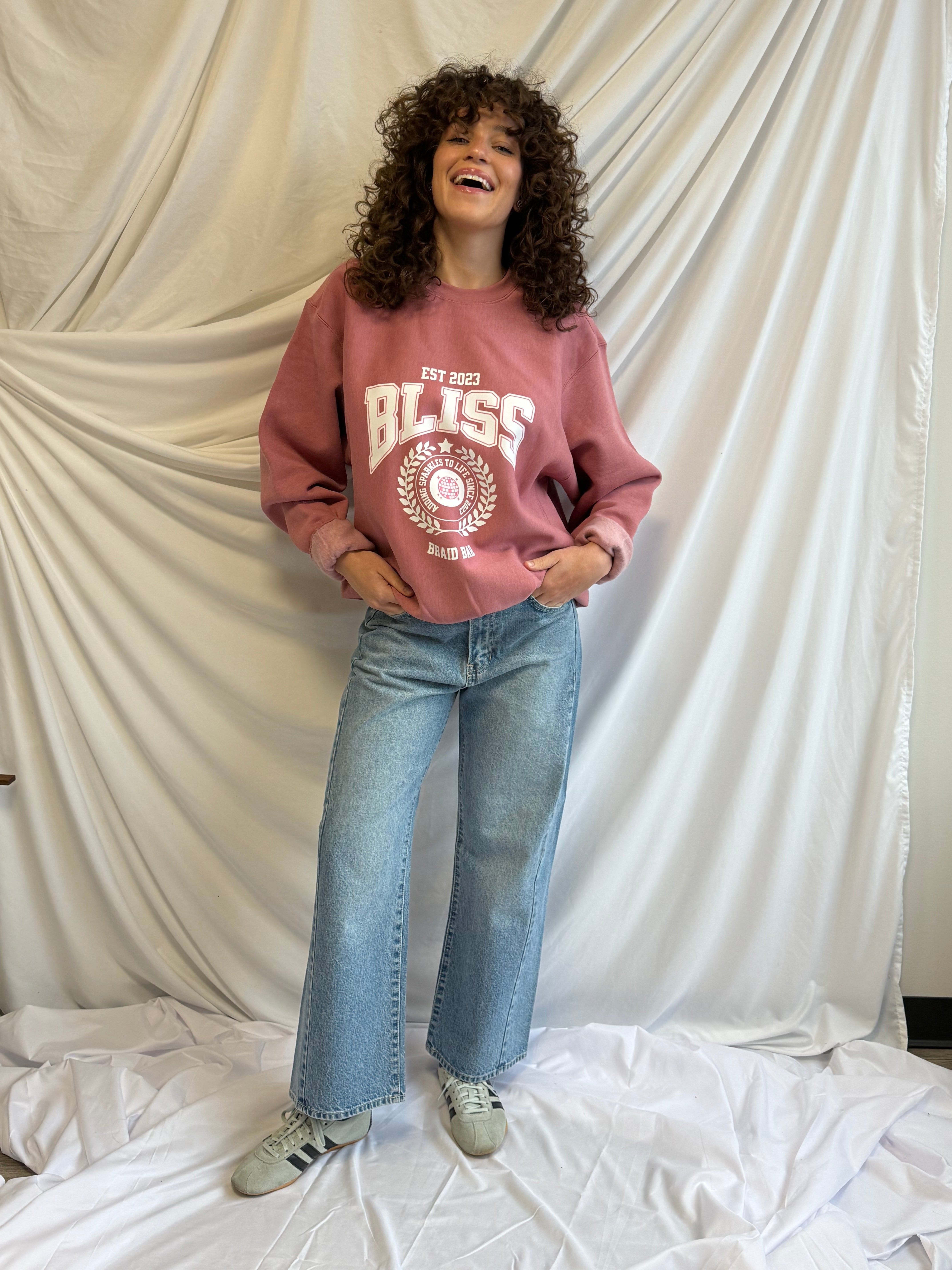 Bliss Merch Pink Crewneck