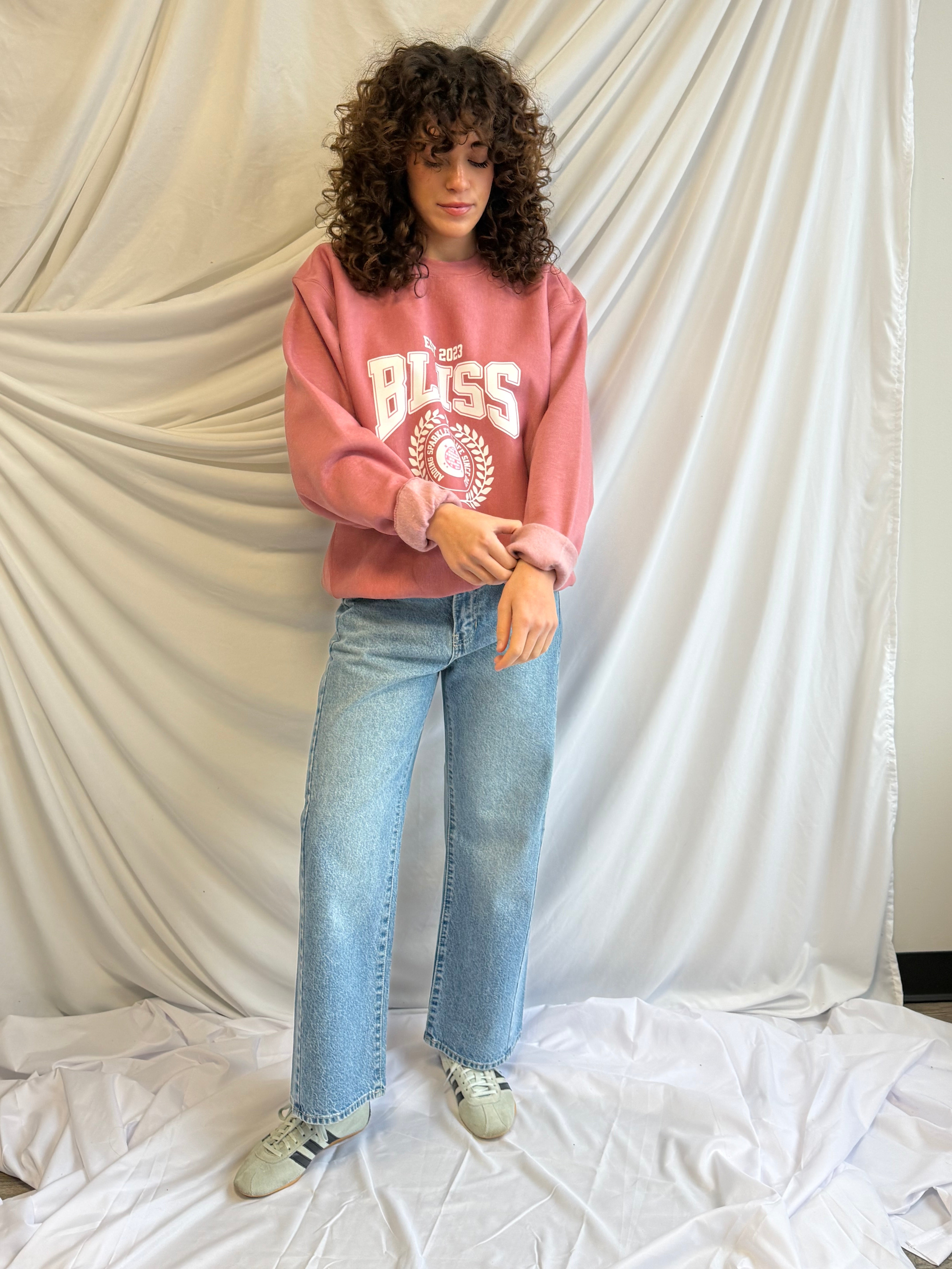 Bliss Merch Pink Crewneck