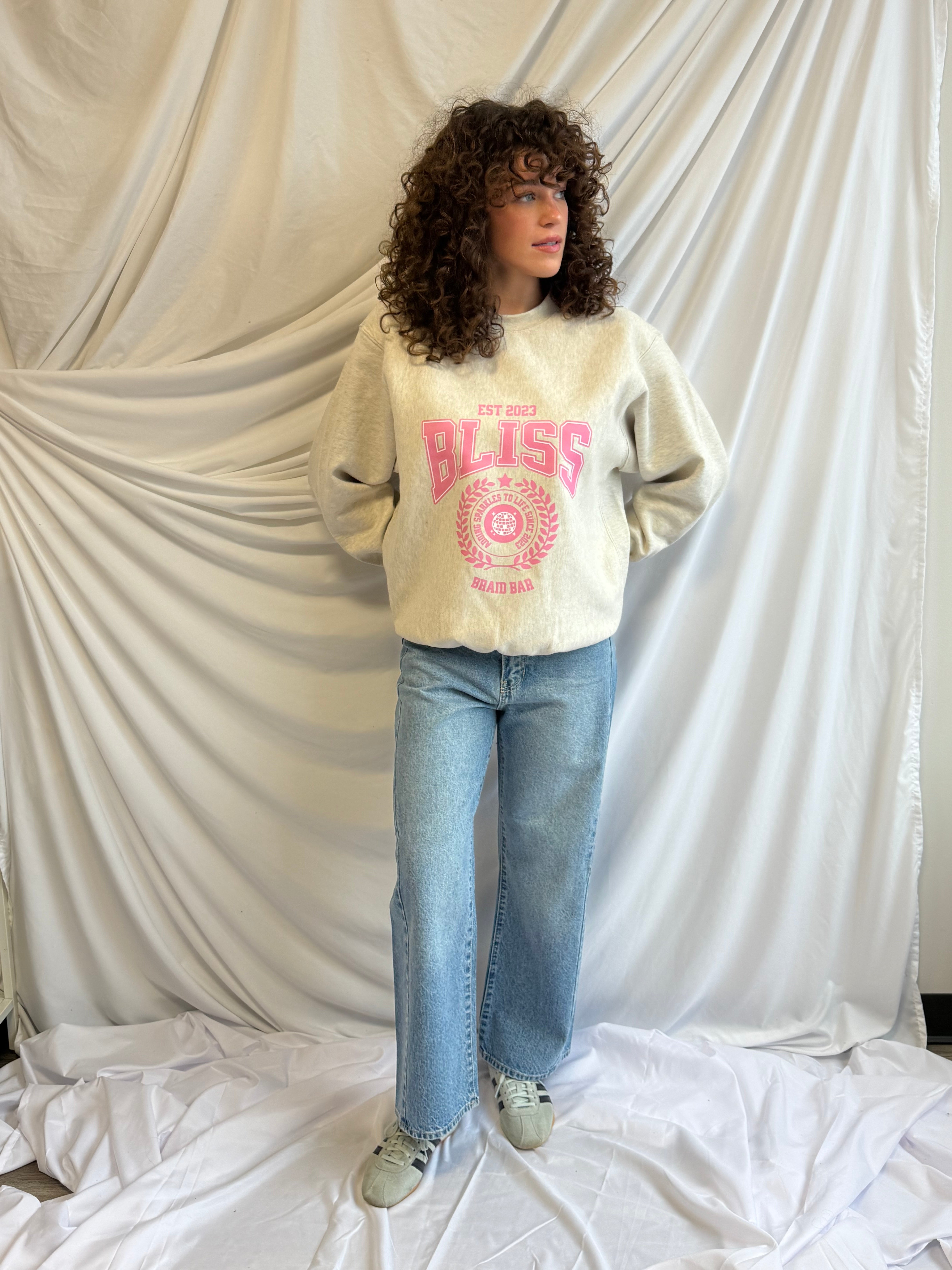Bliss Merch Oatmeal Crewneck