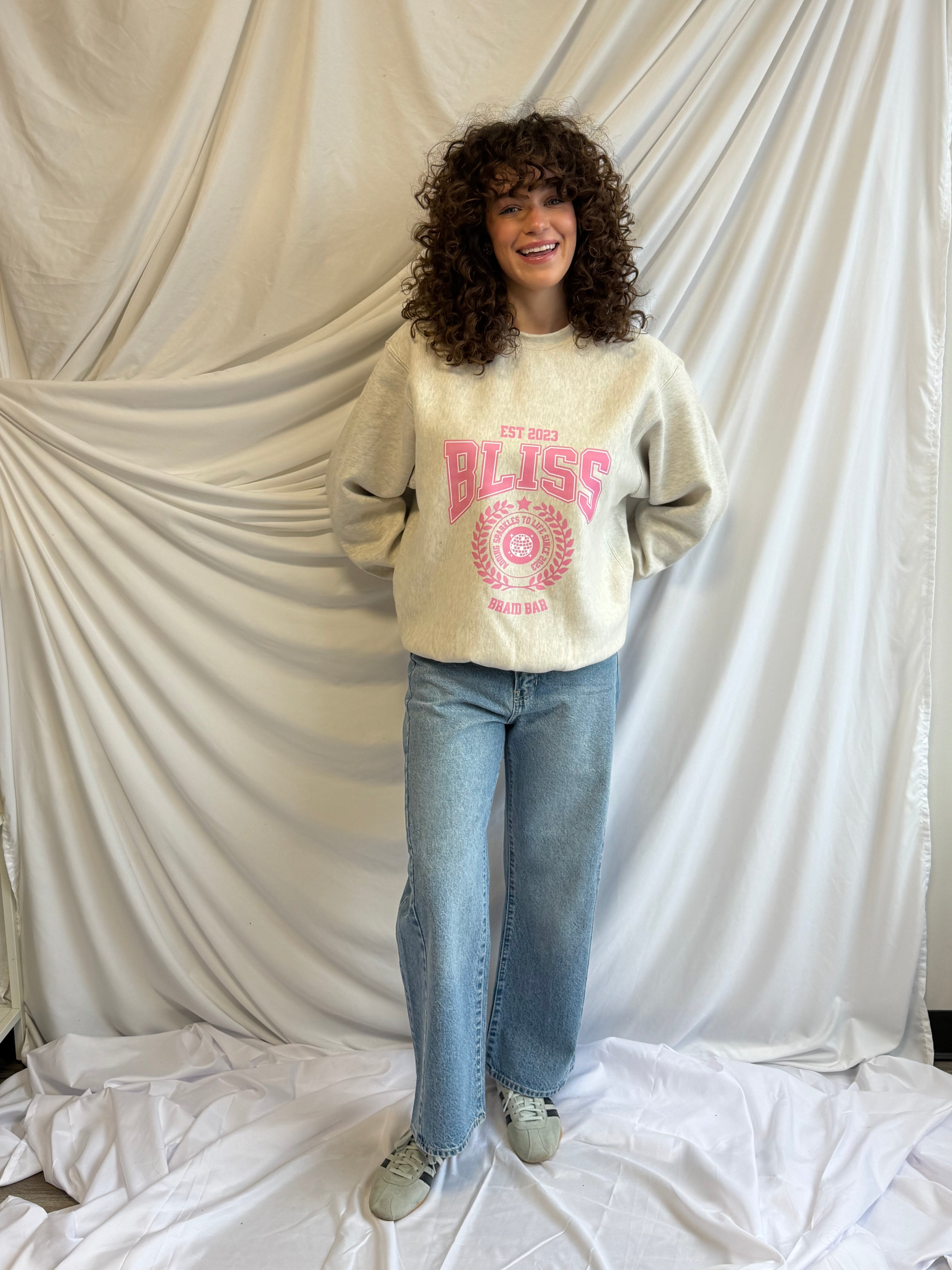 Bliss Merch Oatmeal Crewneck