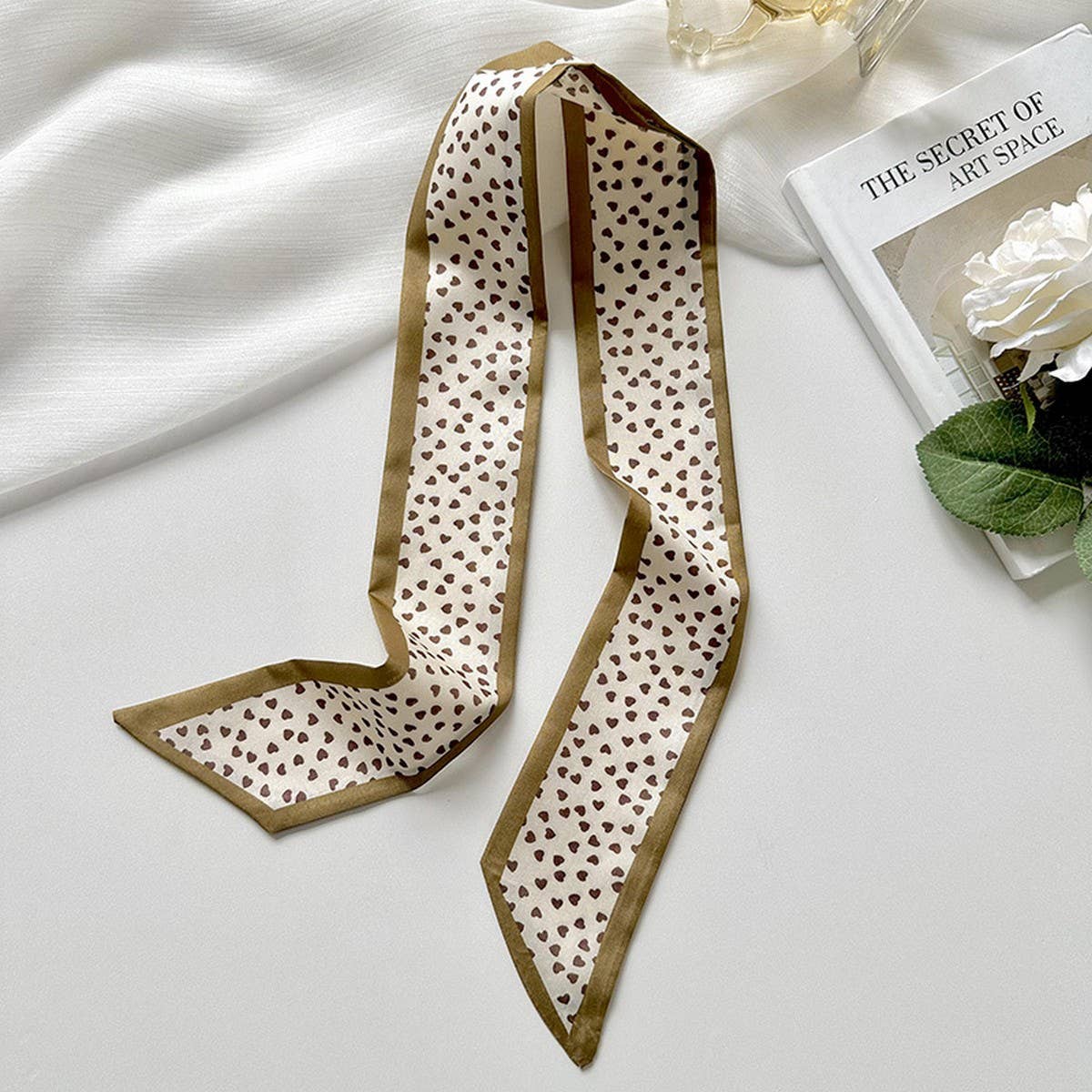 Tiny Heart Hair Scarf