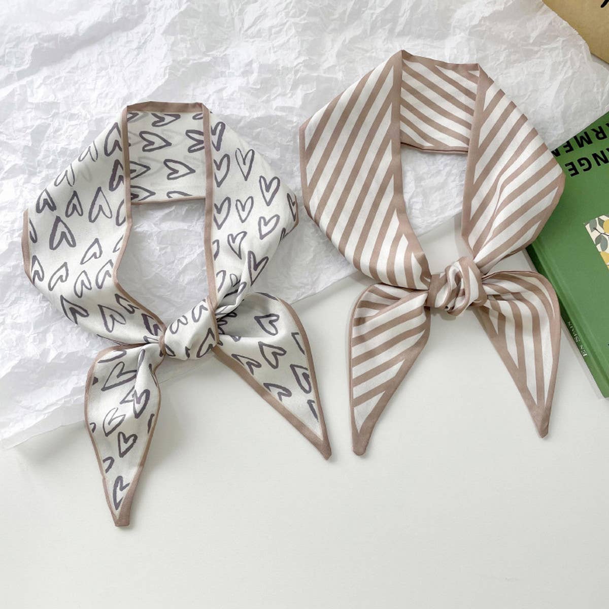 Heart Outline Hair Scarf