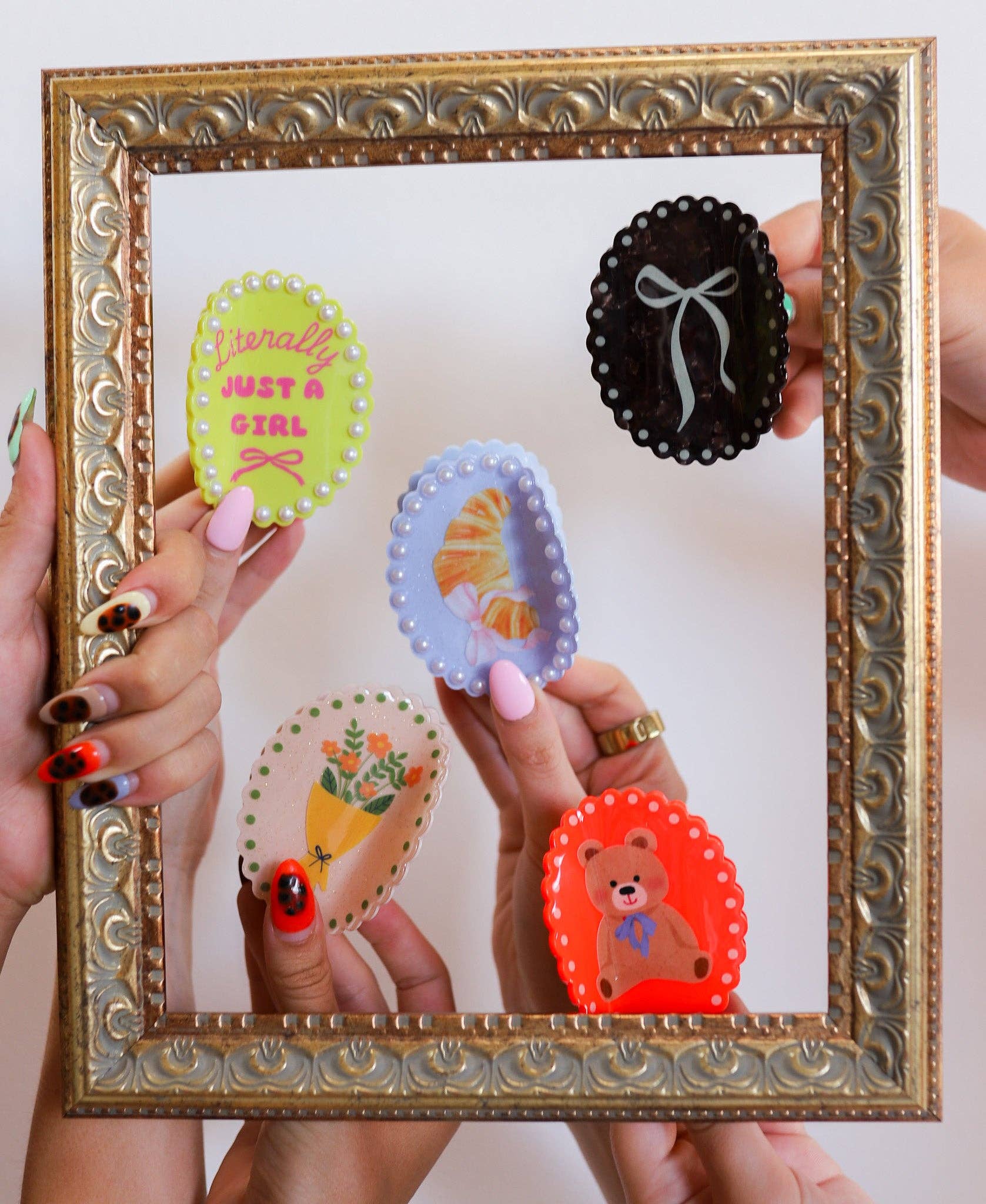 FRAMED ECLECTIC CLAW: LITEARLLY JUST A GIRL