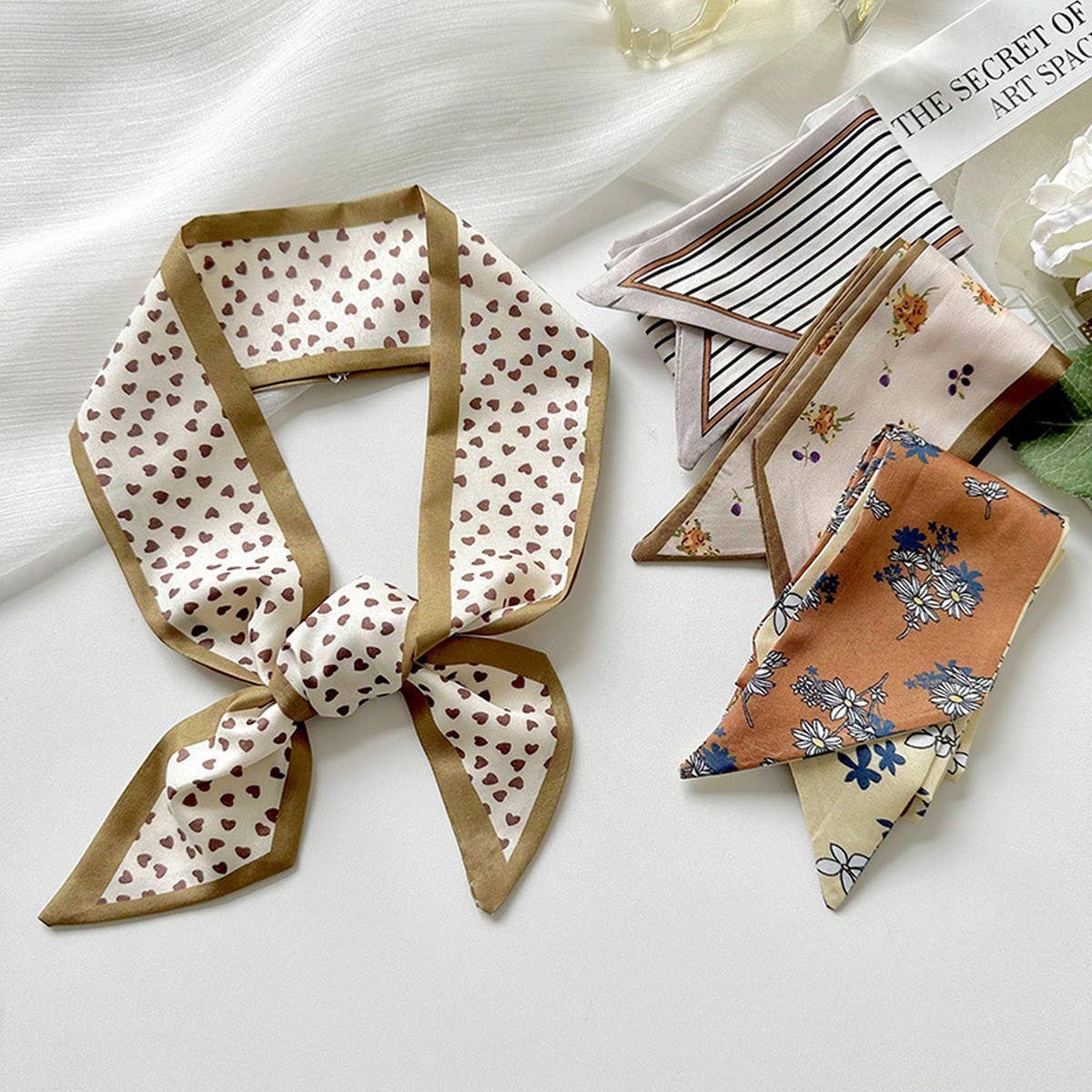 Tiny Heart Hair Scarf