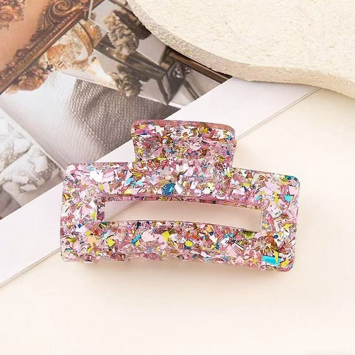 Sequin Sparkle Claw Clips
