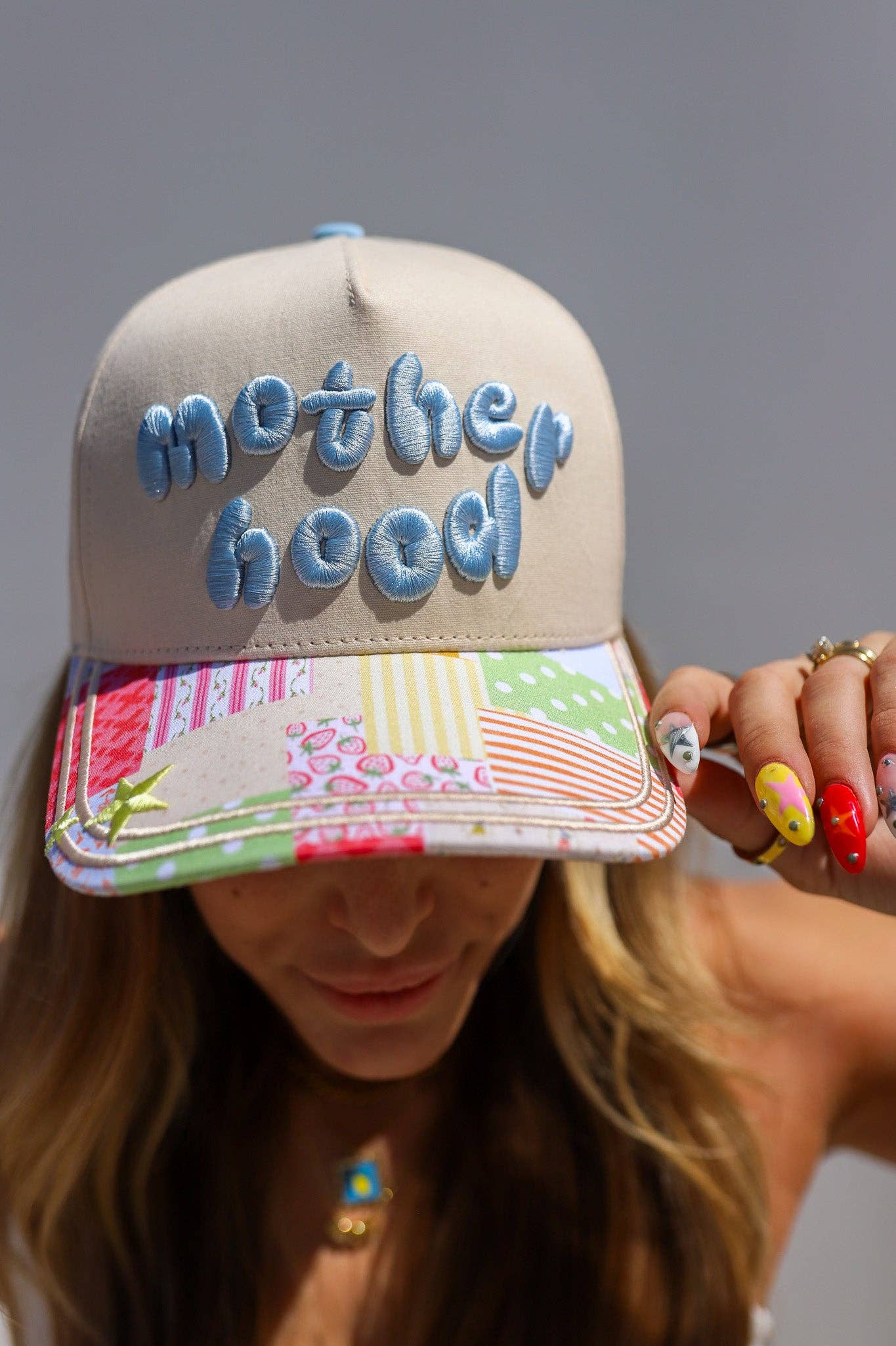 MOTHERHOOD TRUCKER HATS  RED & COLORFUL