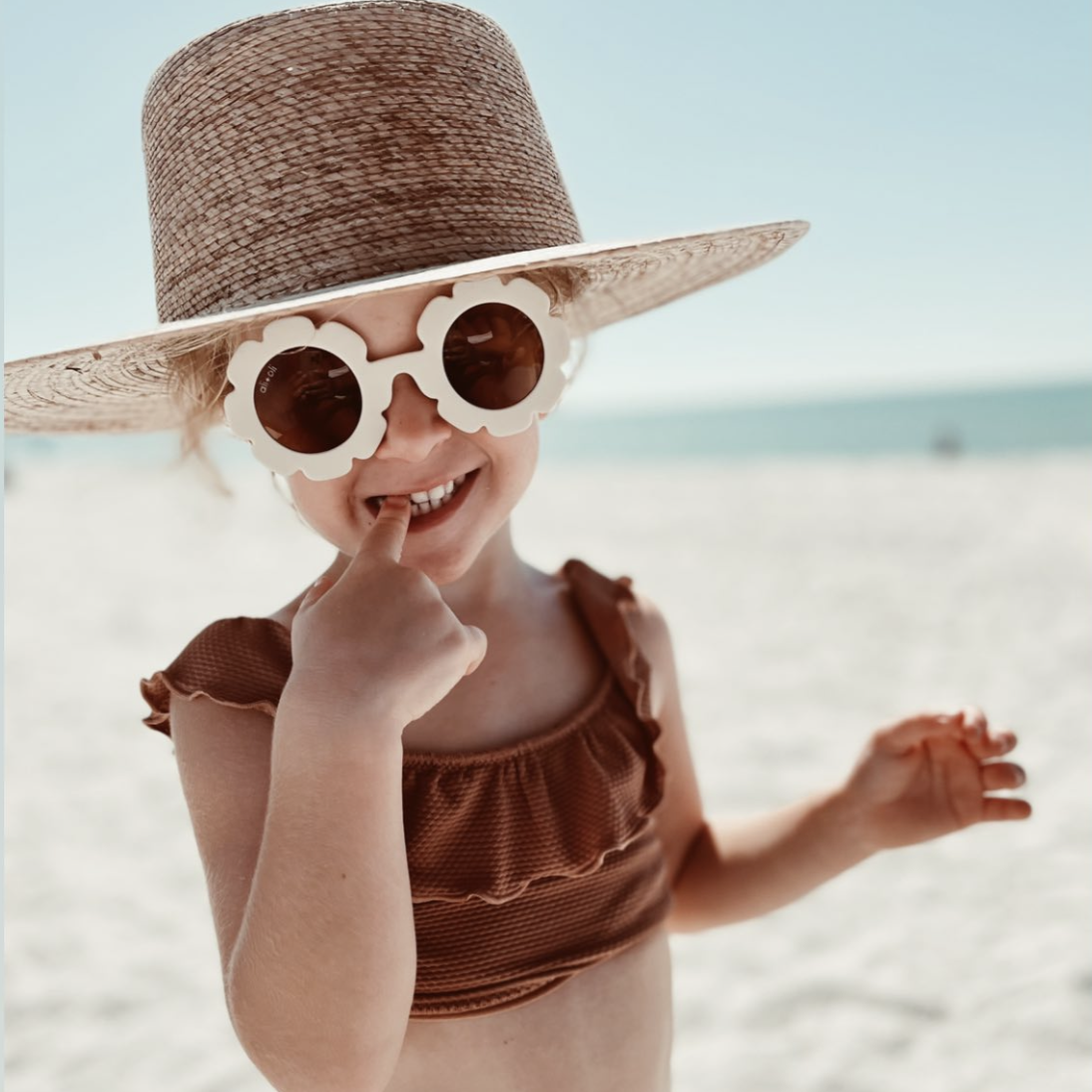 Sunglasses for Kids Flower (White)