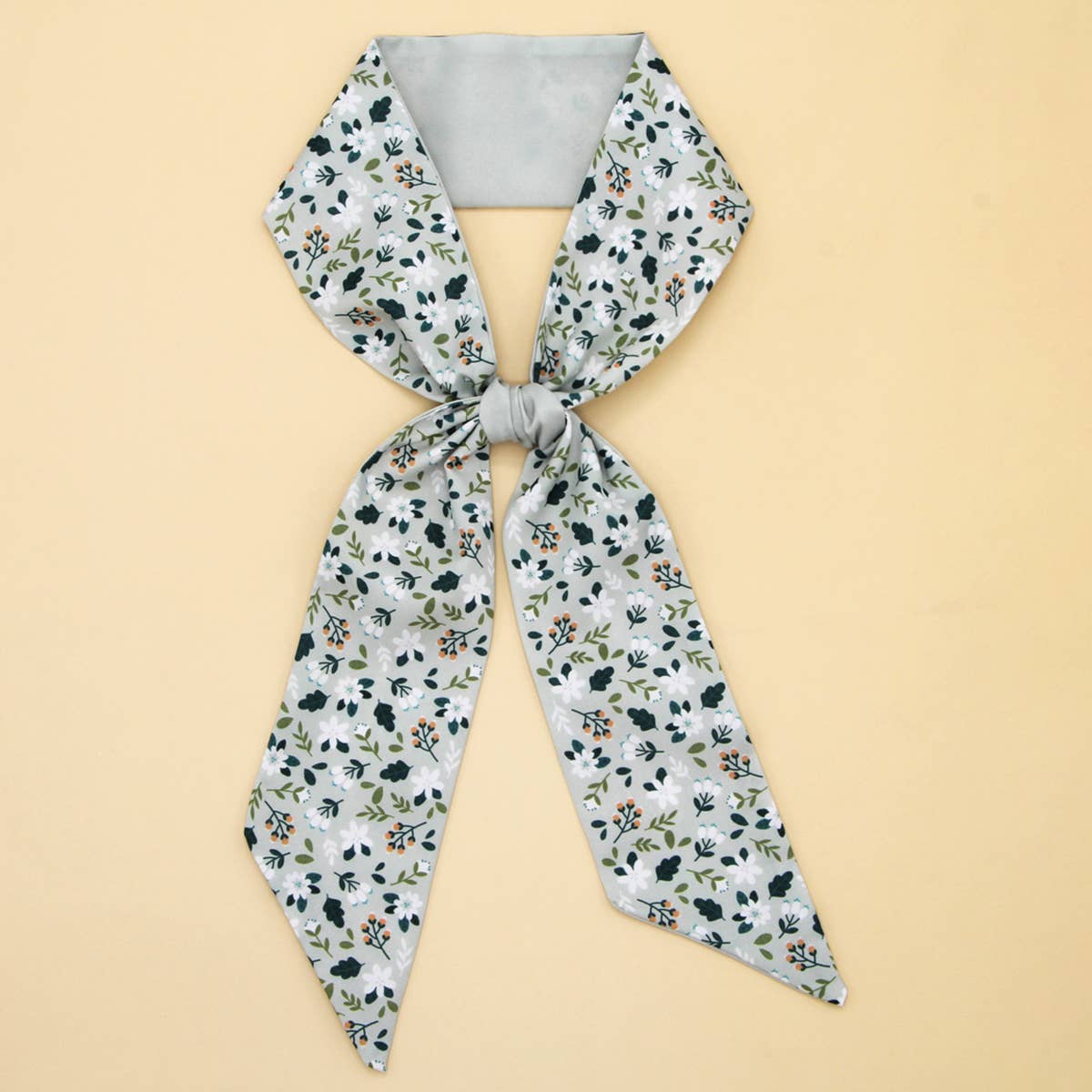 Blue Floral Hair Scarf
